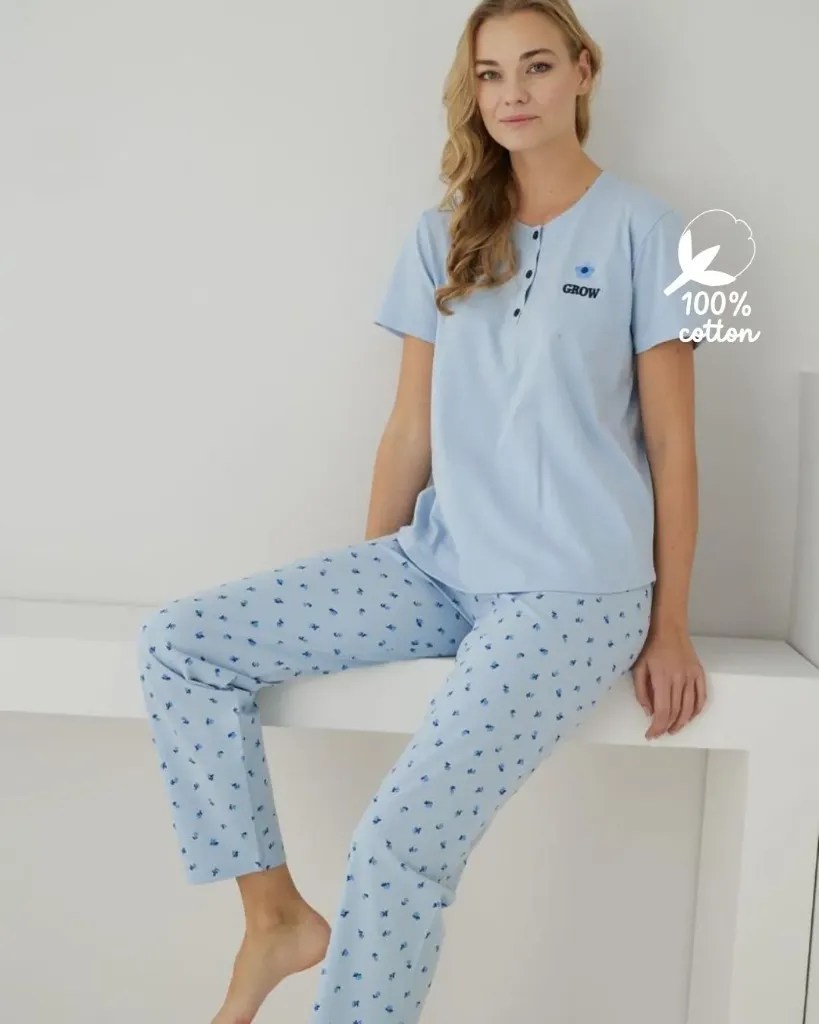 Blue Grow Cotton Set